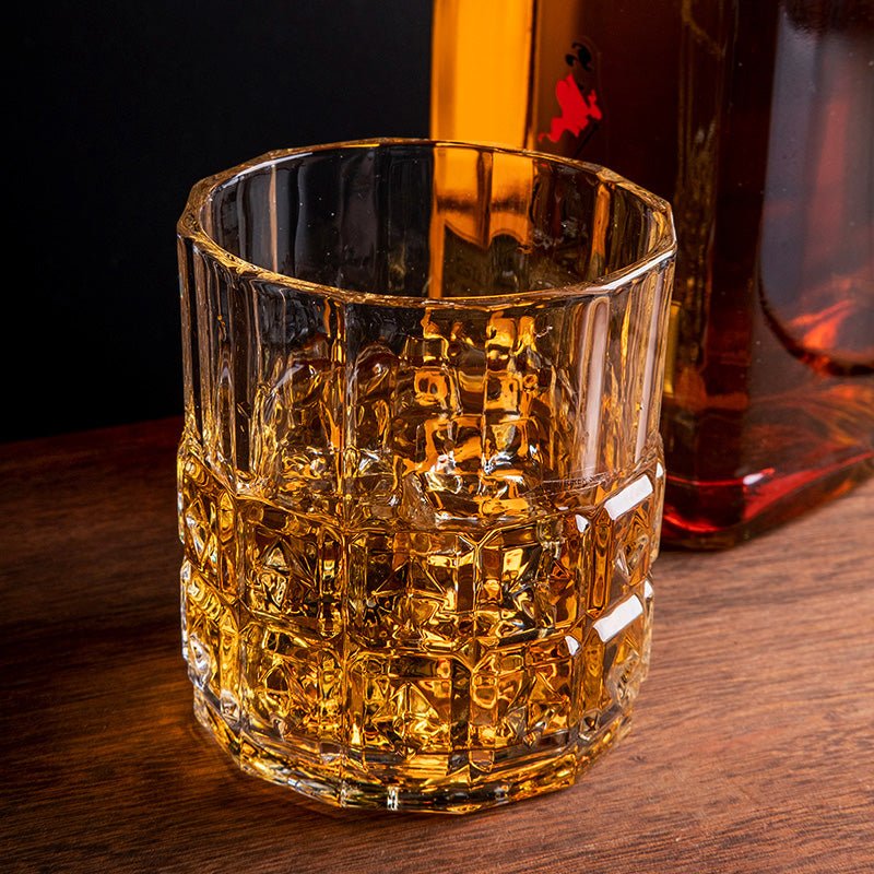 Square Diamond Whiskey Glasses Set of 2 - fabufabu design store