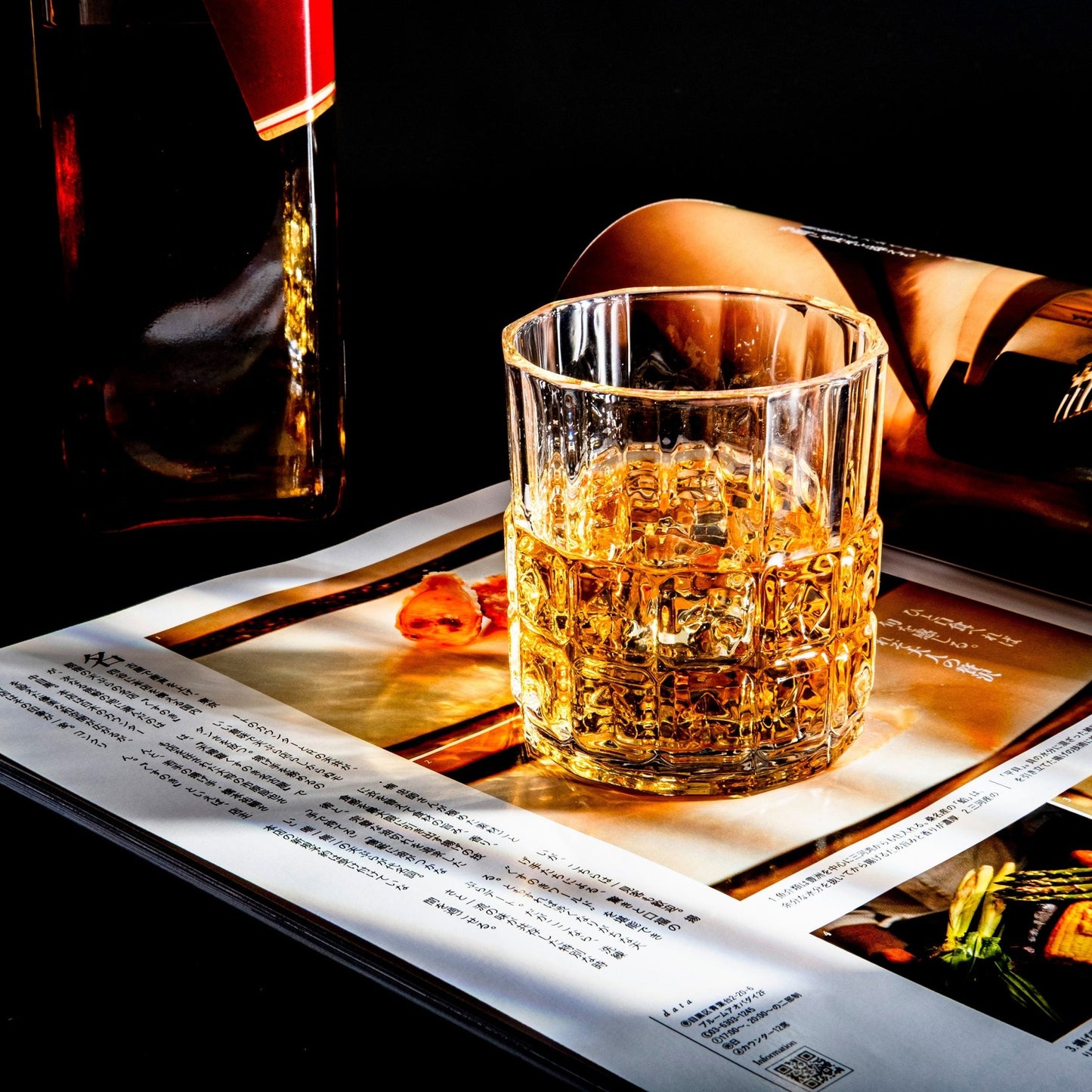 Square Diamond Whiskey Glasses Set of 2 - fabufabu design store