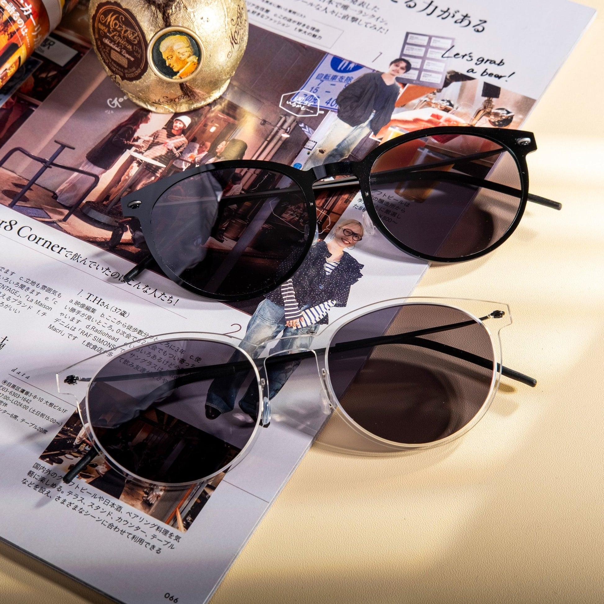 trendy titanium temples sunglasses - fabufabu design store