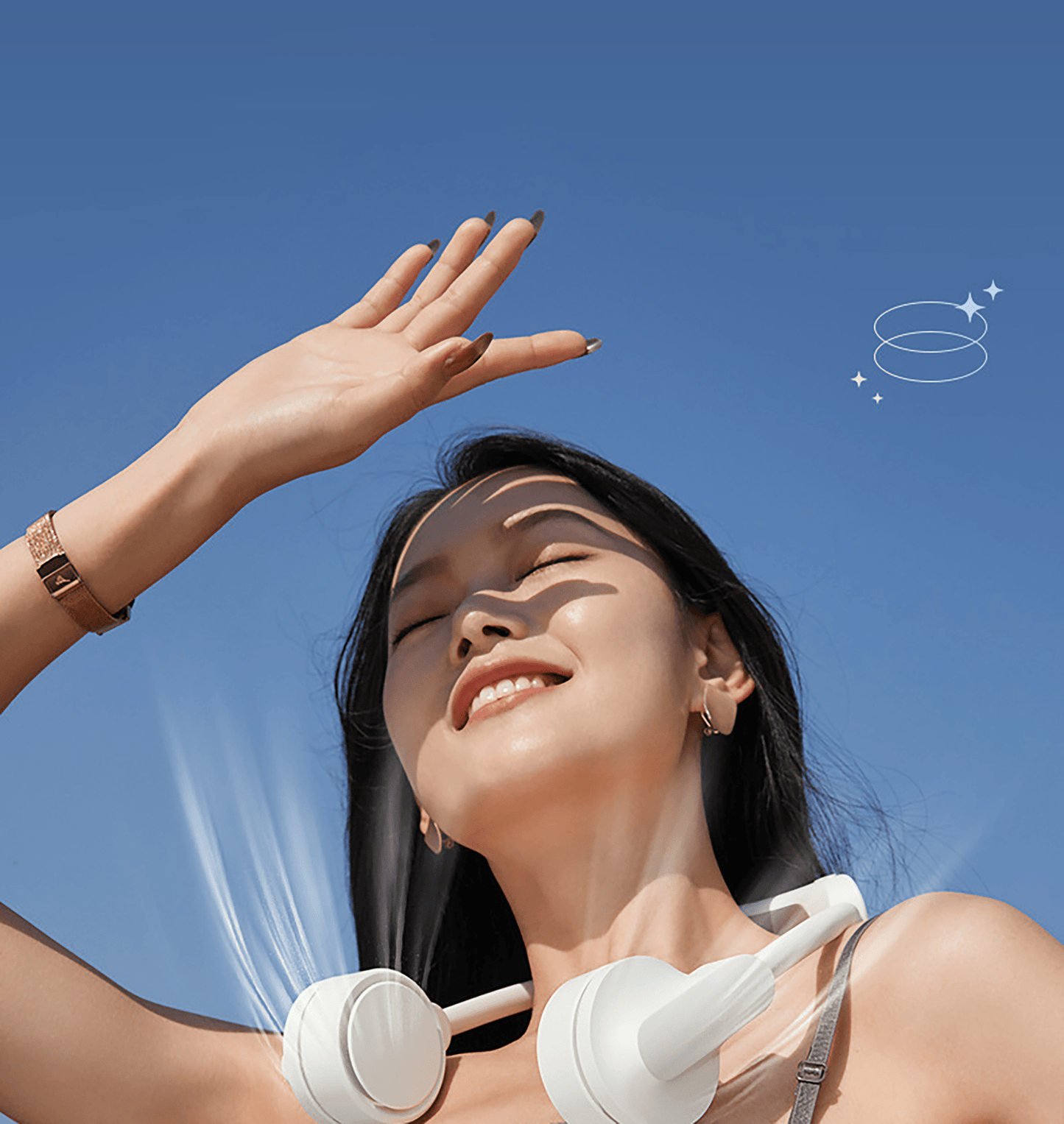 Two - in - one Portable Neck cooling and heating Fan - fabufabu design store