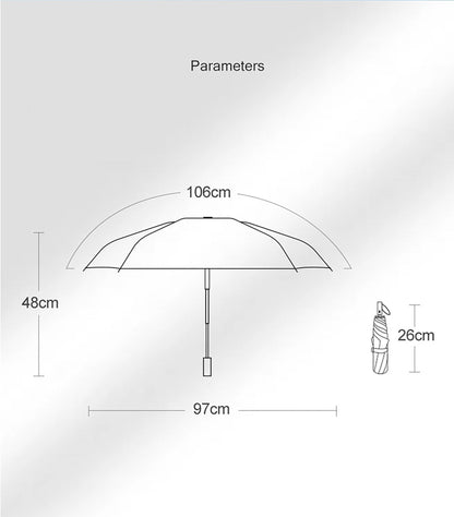 Ultra Light Automatic Open Close fibre glass Rain Umbrella - fabufabu design store