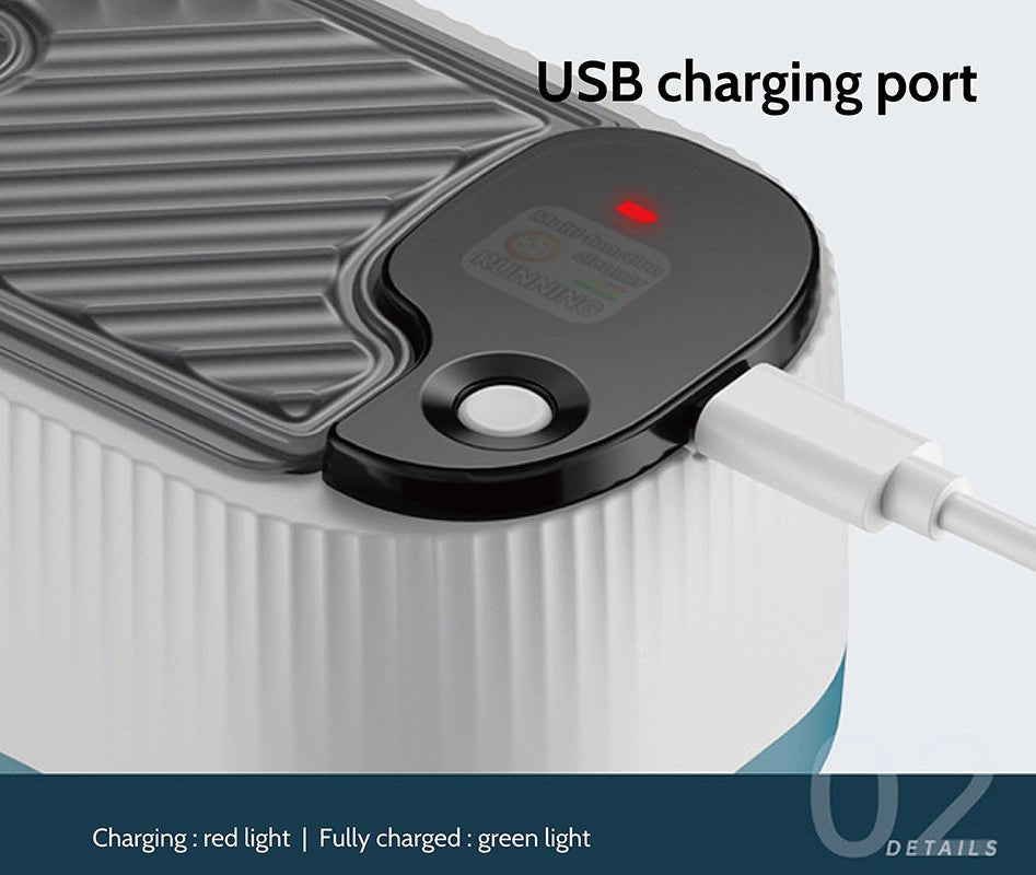 Ultrasonic eyeglass cleaner 300 ml portable professional - fabufabu design store