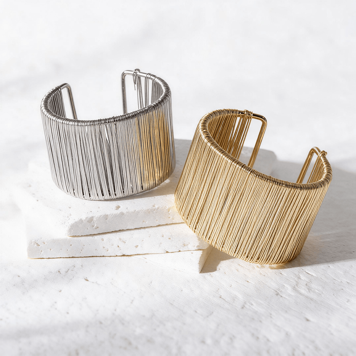 Wrist Wrap Wide Arm Cuff Bracelets - fabufabu design store