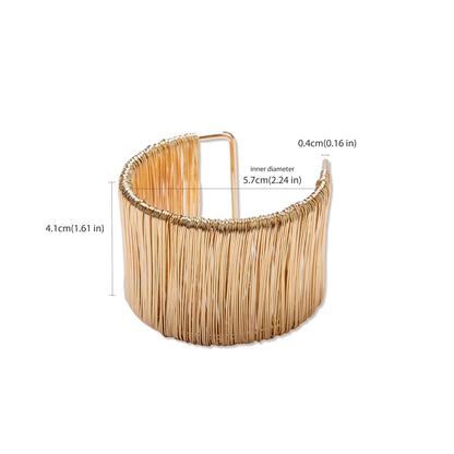 Wrist Wrap Wide Arm Cuff Bracelets - fabufabu design store